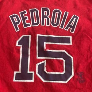 Vintage Red Sox Pedroia #15 crop top